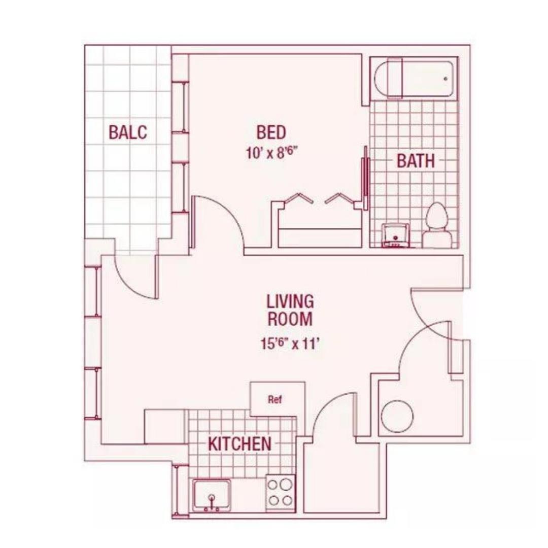 1 BEDROOM